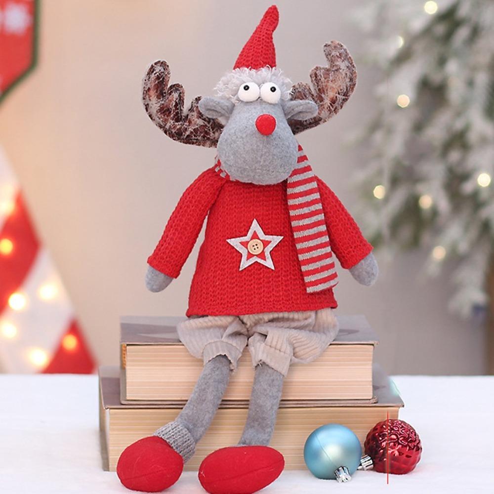 Santa Claus Christmas Doll Elf Soft Merry Christmas Decoration Home Window Decoration