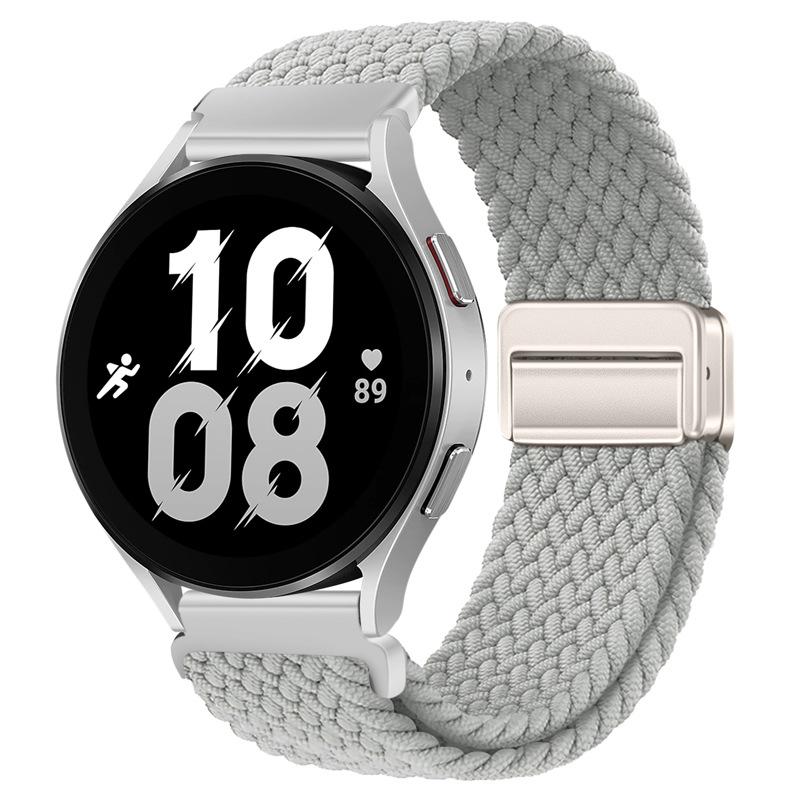 Плетеная нейлоновая петля 20 мм 22 мм для Samsung Galaxy Watch 6 5 4 3 Amazfit GTR4 Магнитный браслет Huawei Watch 4/3/GT3 Pro Ремешок
