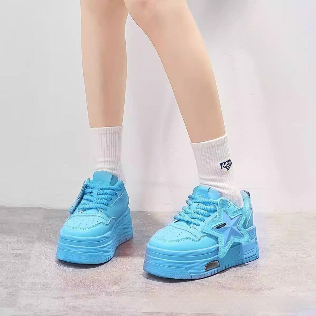 Athletic Sneakers For Women With Eva Sole And Star Decoration For Casual Wear