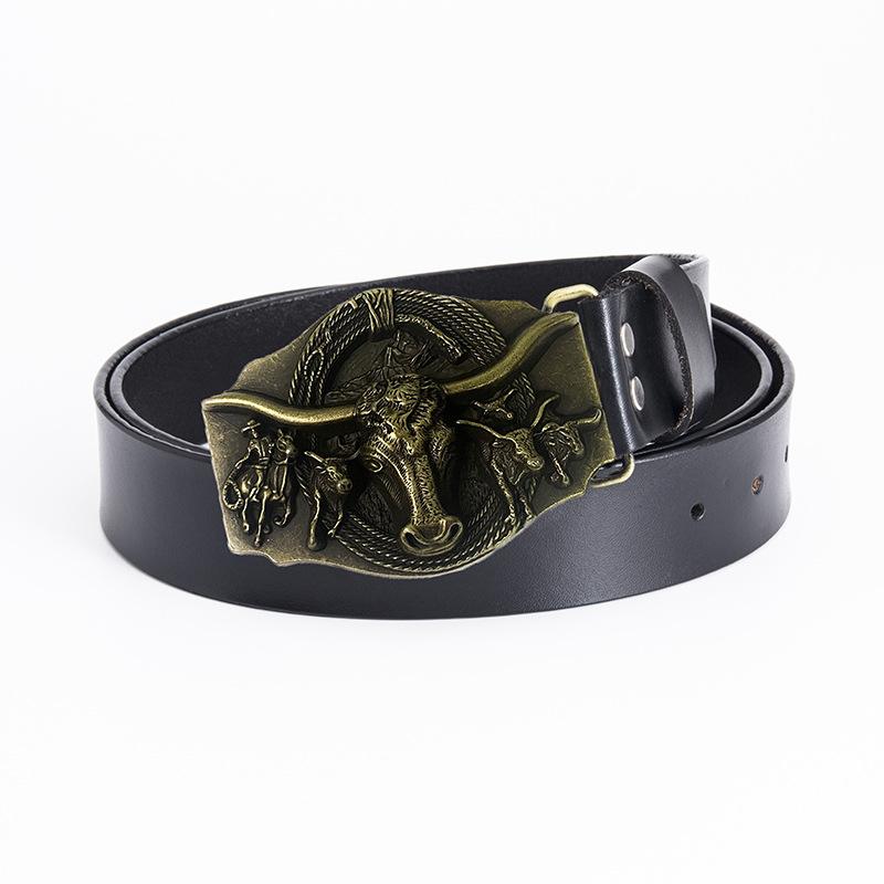 Ремень мужской литературный, однотонный, для среднего возраста, деловой, повседневный, с гладкой пряжкой, простой, персонализированный ремень