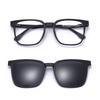 TJ2190 Unisex Three-in-One Magnetic Polarized Clip-on Sunglasses Set