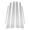 ABSOPRO Door Pillar Window Trim Stickers for Pillar Post Outer Exterior Silver Tone for Mitsubishi Lancer Anti-Scratch Doors, Covers, 2002-2007