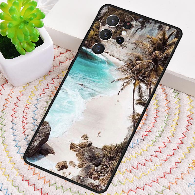 Летний чехол для телефона с пляжным дизайном для Samsung Galaxy note 10 pro S26 Ultra S23 S24 FE S25 S21 S22 PLUS ударопрочный чехол