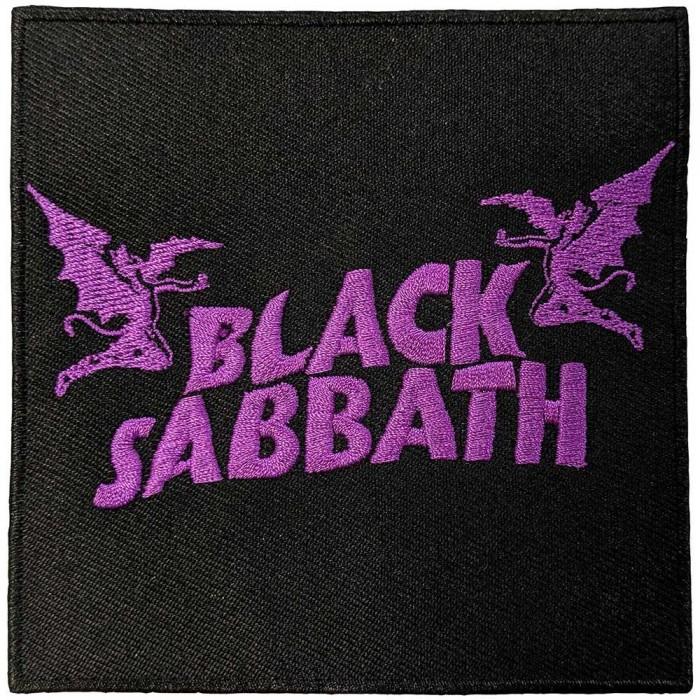 Black Sabbath Нашивка с волнистым логотипом Daemons, прикрепляемая термоклеем