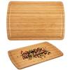 30-inch Extra-Large Bamboo Cutting Board for Kitchen, Wooden Stovetop Cover, Noodle Board, BBQ, Meat Cutting Board with Juice Groove, Over-the-Sink Cu