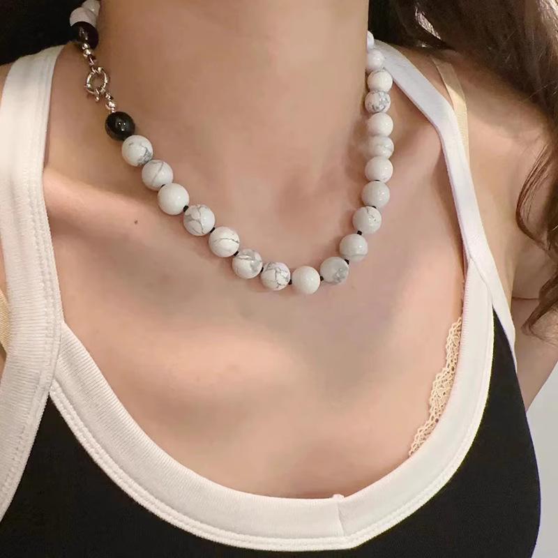 Товары для вечеринок, натуральные камни, круглые, 4/6/8/10/12 мм, для изготовления украшений своими руками, бирюза, 40-15 шт., ожерелья, аксессуары из белого говлита, бусины россыпью