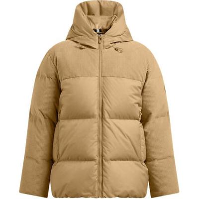 Пуховик Limitless Corduroy Training Warm Zip с длинным рукавом Женская куртка Camel-Brown 1384654-263