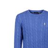 Polo Ralph Lauren Ss22 Свитер мужской с круглым вырезом, кабельной вязки, синий 710775885-030