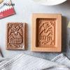 Cookie Stamp 3D Gingerbread Cookie Mold Carved Cookie Mold Baking Mold Wooden Cookie Mold