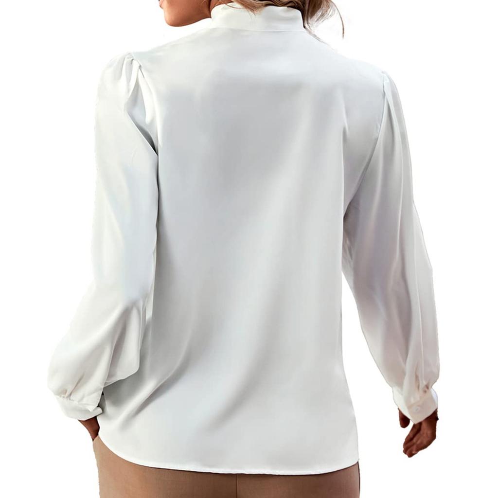 Женская повседневная и модная однотонная рубашка с длинным рукавом Топ Рубашка с длинным рукавом Топ
