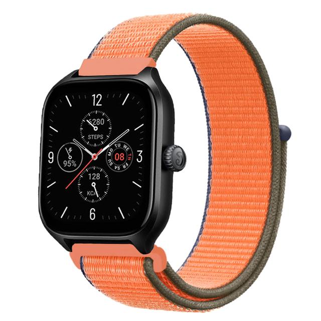 20 мм 22 мм Нейлоновый ремешок-петля Для Amazfit GTS 4/3/3pro/2e/GTS 2 Mini/GTR 4 47 мм/GTR 2/Stratos 2 3 Ремешок Для Amazfit Bip 3 Pro Correa