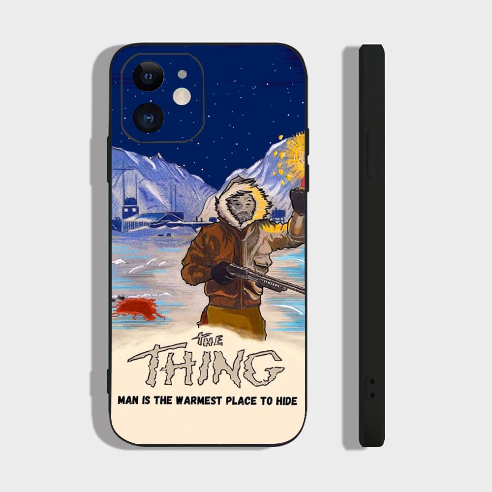 Вещь-Т - Триллерный Фильм Джона Карпентера Чехол для Телефона Для IPhone 17 Air 16 15 14 13 Pro Max 11 12 Черный Силиконовый Чехол