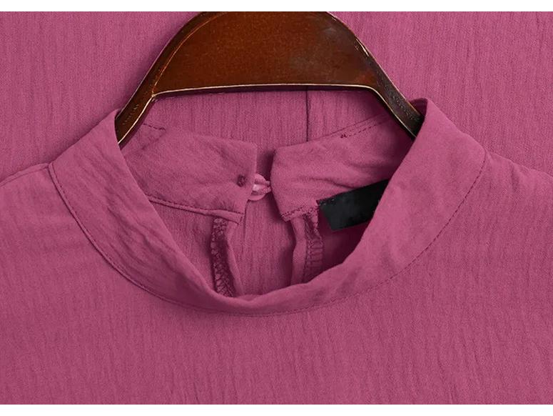 2023 Women's Solid Color Plus Size Loose Casual Long Sleeve Pullover