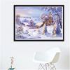 Modern Winter Snow Scenery Picture Design Diamond Painting Full Drill As Gift Diamond Embroidery