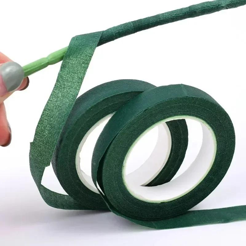 1/3/5/10roll Bouquet Floral Stem Tape DIY Flowers Bouquets Tape Self-adhesive Wrapping Green Tape for Wedding Party Decor
