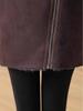 2025 Autumn/Winter New Arrival: Large Lapel Faux Fur Coat for Mid-Aged Women