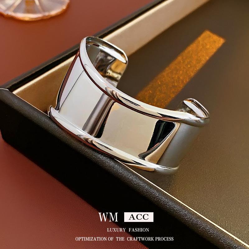 Браслет из металла в холодном стиле с нестандартным открытием, высококачественный браслет класса «ниша», преувеличенный европейский и американский браслет