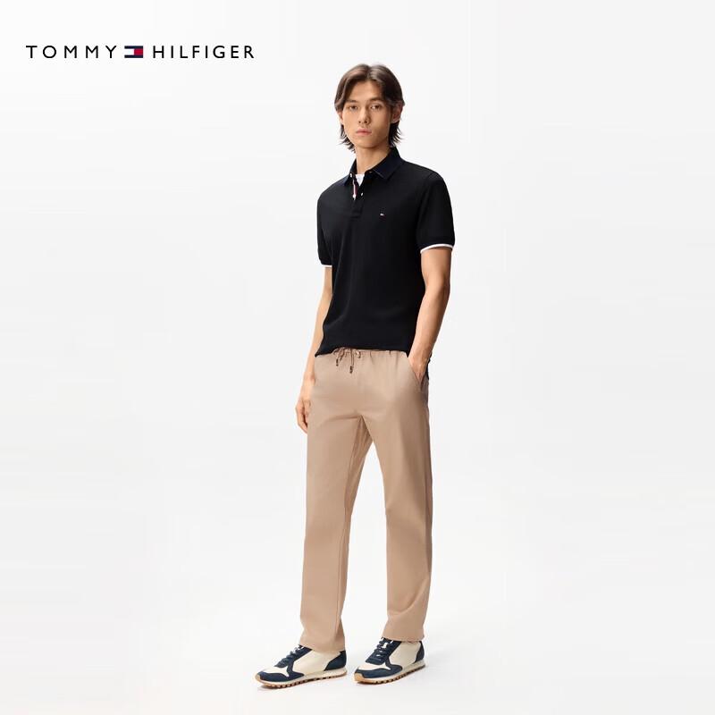 Tommy Hilfiger Мужские эластичные брюки прямого кроя с эластичным поясом