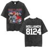 Heated Rivalry Shane Hollander Ilya Rozanov Hollanov washed Vintage Tshirt Men Women Fashion Oversized T Shirts Streetwear