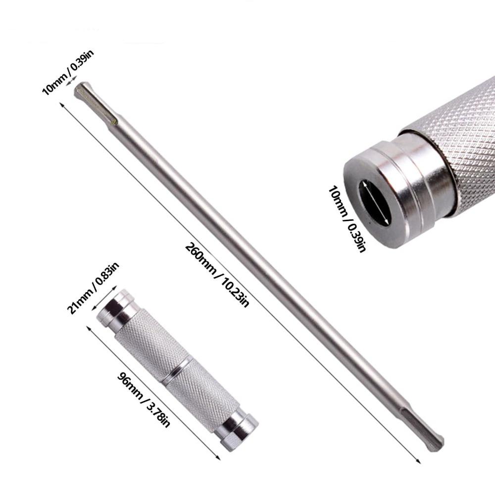 High Carbon Steel Drill Extension Adapter User Friendly Handle Alloy Steel SDS Plus Extension Tool Long Shaft
