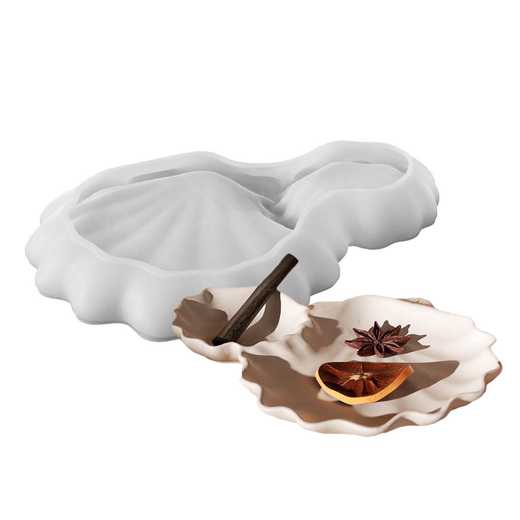 Практичная силиконовая форма в виде морской раковины для литья смолы, блюдо, форма для эпоксидной смолы для уникальных домашних украшений и художественного творчества