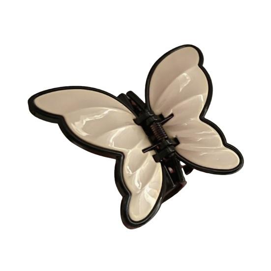 Hair Claw Stable Gripping Thick Spring Anti-Slip Tooth Comb Hair Clip Butterflies Shape