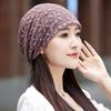 Lace Flower Crochet Slouchy Hat Breathable Turban Beanies Caps Chemo Cap Beanies Cap  Women Girls
