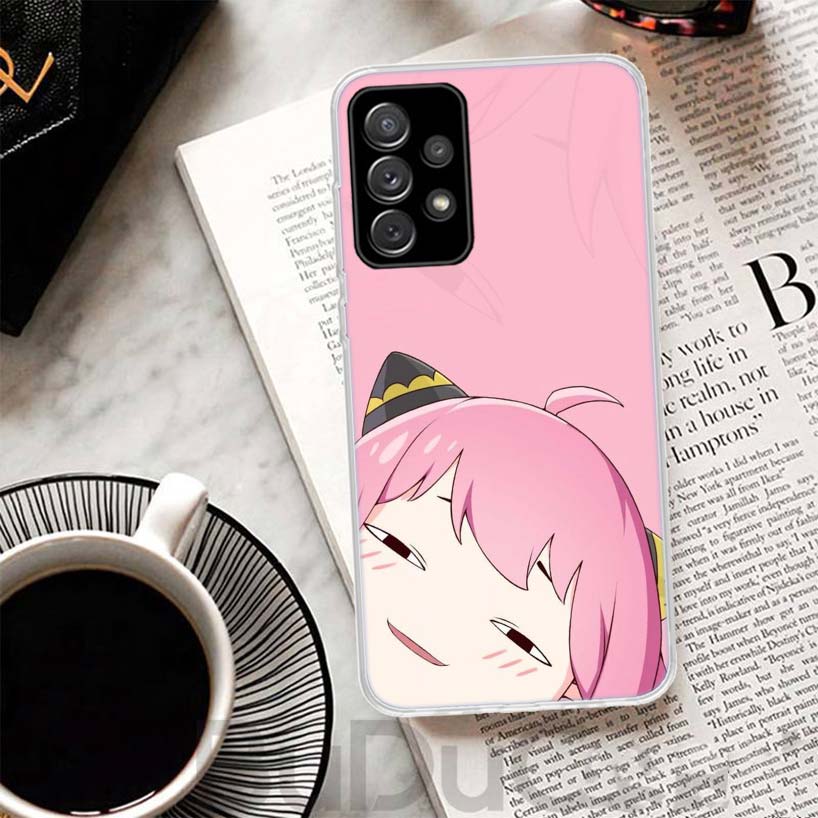 S-Spy Family Anya Cover For Samsung Galaxy A52 A42 A32 A22 A12 A50 A51 Phone Case A70 A71 A40 A41 A30S A31 A20E A21S A10S Galaxy