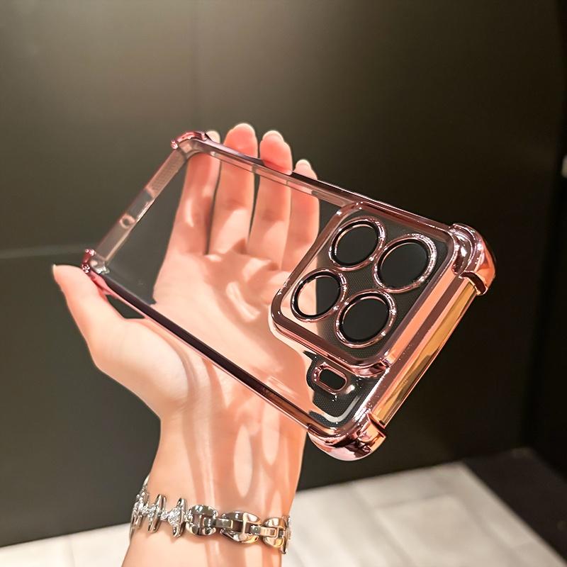 Защитная пленка для объектива Flim Case для Xiaomi 17 T 17TPro Покрытие Прозрачный Четыре угла Ударопрочный Мягкий силиконовый чехол Для Xiaomi 17T Pro