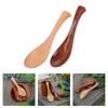 Natural Wooden Rice Spoon with Nonslip Handle Ergonomic Kitchen Utensil For Cooking Serving Heat Resistant Cutlery