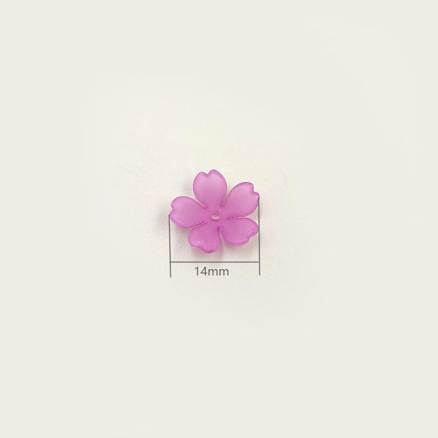 50 шт. DIY теплых цветов, материалы для ручной работы, 5 лепестков, серьги, букет, изготовление украшений, отдел для хранения, матовые аксессуары, бусины