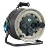HATAYA Cord Reel for Outdoor Use 100V Type Cord 50m Thickness Standard Type Grounded Safety Rainproof Structure Design Temperature Sensor Melt