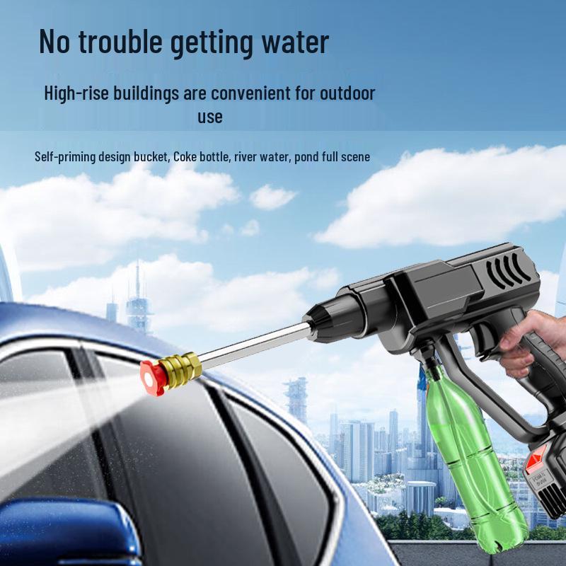 Портативный беспроводной пистолет для мойки автомобиля высокого давления с аккумулятором