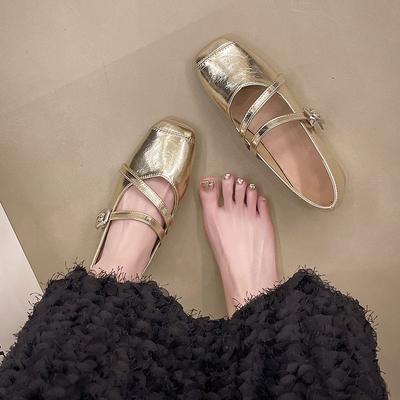 35-44 Большие размеры женской обуви Французский вечерний стиль мелкий вырез квадратный носок туфли Мэри Джейн 41 темперамент квадратный каблук с ремешком одинарные туфли