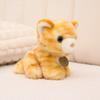 And Gray Adorable Yellow Plush Cat Doll With Realistic Patterns For Kids And Collectors