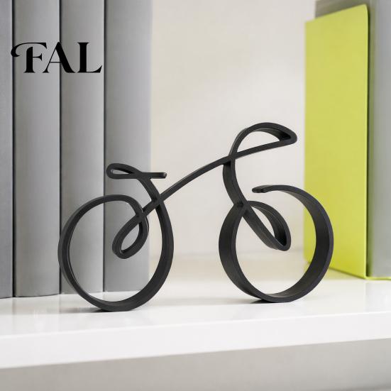 Abstract Bicycle Sculpture 3D Printed Ornament, Desktop Bike Sculpture, Creative Art Figurine, Modern Minimalist Cycling Decor for Home Office