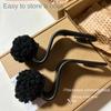 Cute Little Coal Ball Car Seat Back Hook Storage Car Headrest Organizer Food Bag Handbag Car Decoration Clothes Hanger