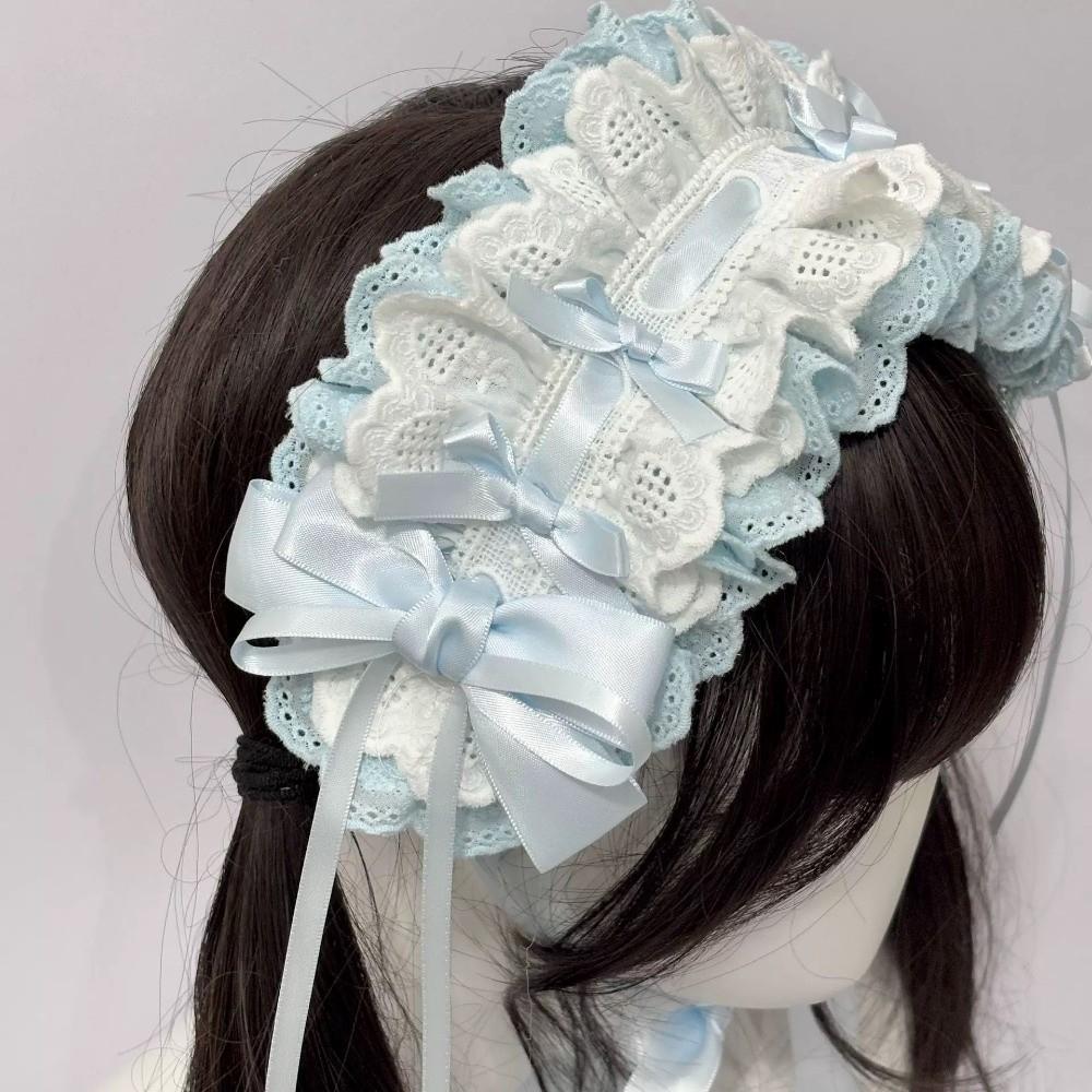 Gothic Cosplay Headdress Lace Hair Band New Head Wrap Women