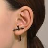 Gothic Dark Cool Handsome Earrings Earrings Metal Cross Pierced Women's Ins Wind Earrings Trendy Simple