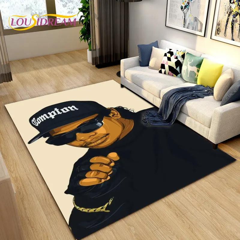 Ковер Legend Star Hip Hop Art Rapper Большой, Ковер для Гостиной Спальни Дивана Прихожей Декор, Детский Нескользящий Напольный Коврик