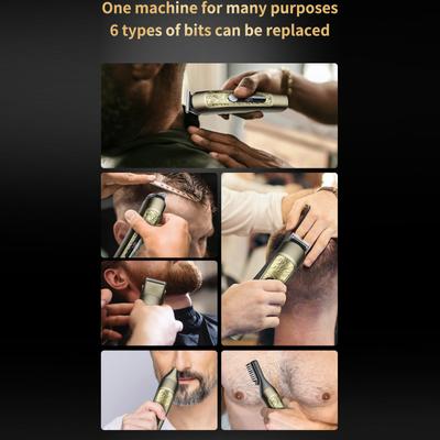 6-в-1 Парикмахерская Многофункциональная USB электрическая машинка для стрижки бритвы для удаления волос в носу