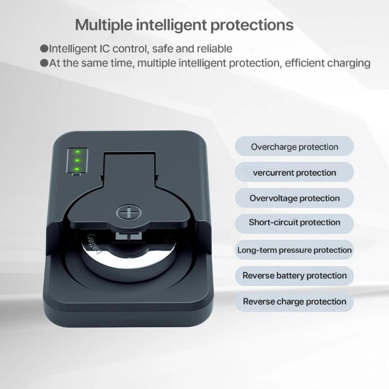 Мини-зарядное устройство для литиевой батареи-монеты, портативное зарядное устройство для литиевой батареи LIR2032, LIR1632, LIR2025, LIR2016, батареи