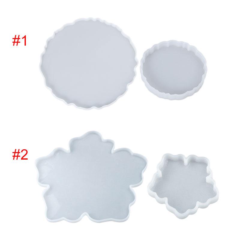 Поднос для чая, силиконовая форма, смола, агат, круглая форма для цветов, форма «сделай сам»