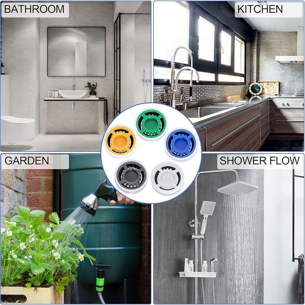 Пластик Ограничитель потока воды Смеситель Экономия воды Таблетка Душевая лейка Ограничитель Фиксированная душевая лейка