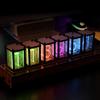 RGB Светящаяся трубка Настольные часы Светодиодное освещение Креативные Цифровые Настольные часы Электронные Цифровые Настольные часы Украшение для гостиной
