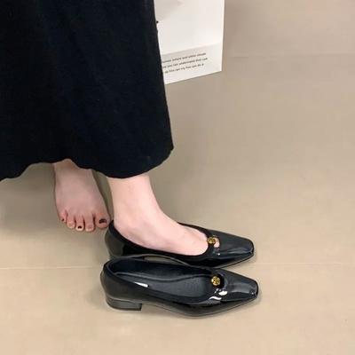2025 Женские Новые Лоферы Модные Осенние Формальные Низкий Плоский Каблук Туфли Мэри Джейн Слипоны Рабочая Обувь
