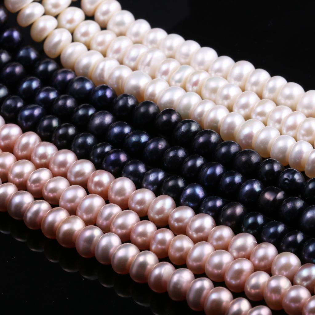 Synthetic Pearls Four-Sides Smooth Beads 6-7 MM For Jewelry Making DIY Necklace Bracelet Earrings Accessory