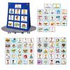 Visual Schedule for Kids Daily Routine Chart with 70 Cards Calendar Pocket Autism Learning Behavioral Tool For School Toys