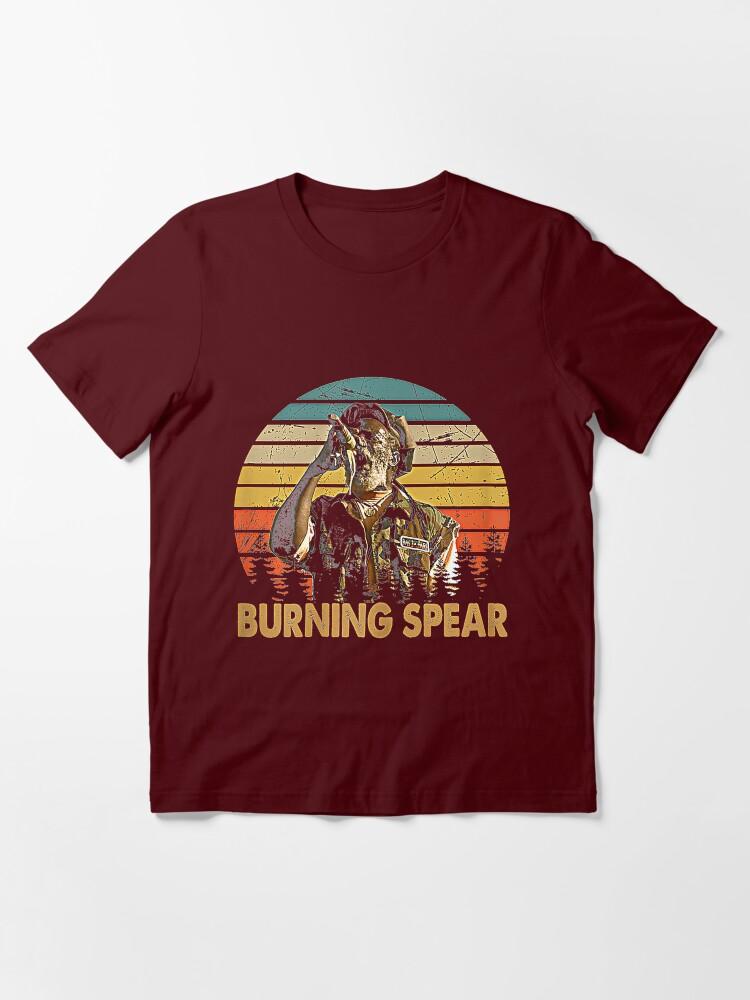 Burning Spear Retro Burning Art Spear Music Jamaican Singers Essential T-Shirt
