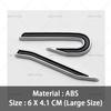 LMN1 2026 Hot VOLKSWAGEN 3D ABS New R Badge Rear Trunk Emblem Car Stickers Decal For VW Volkswagen Golf 6 7 8 GTI MK6 Mk7 MK8 Car Sty